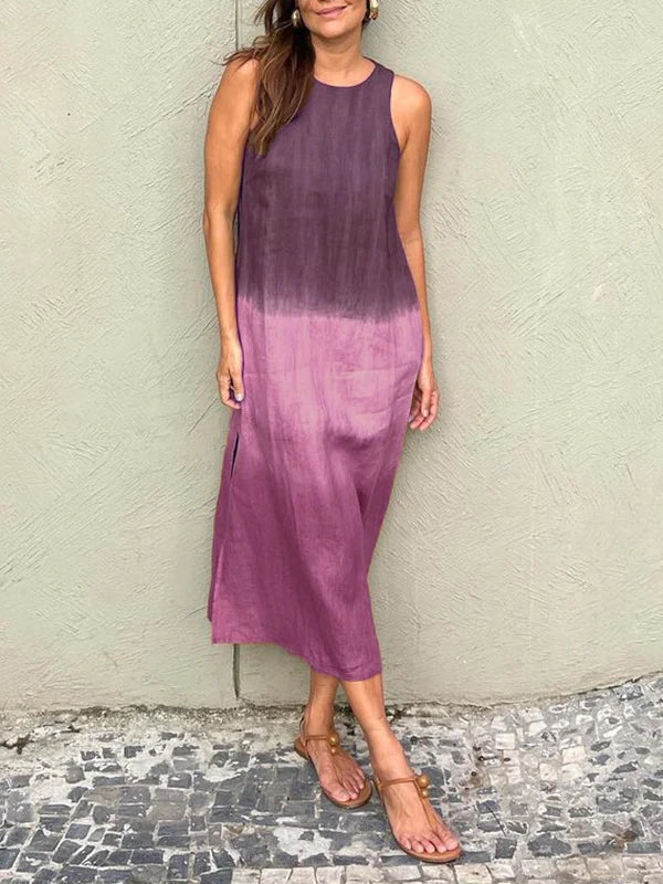 Mira™ | Elegant cotton-linen dress