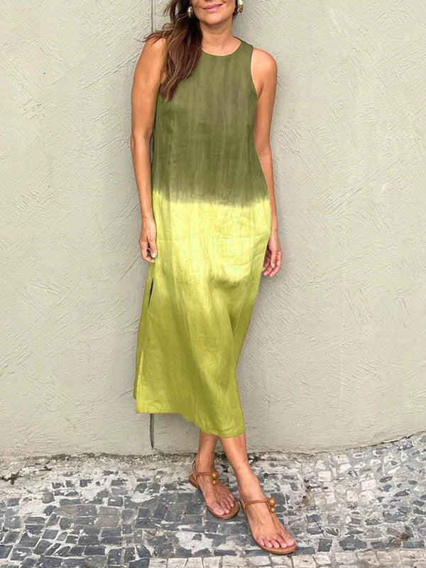 Mira™ | Elegant cotton-linen dress