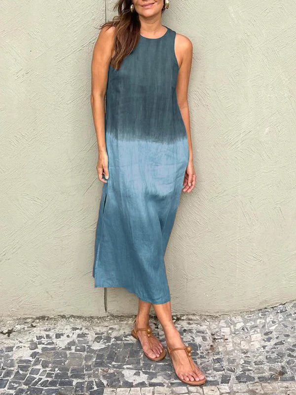 Mira™ | Elegant cotton-linen dress