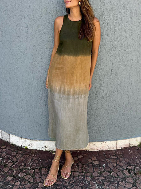 Mira™ | Elegant cotton-linen dress
