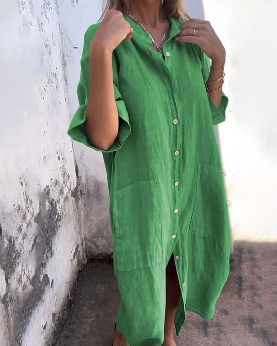 Belladonna™ | Ibiza Style Casual Shirt Dress