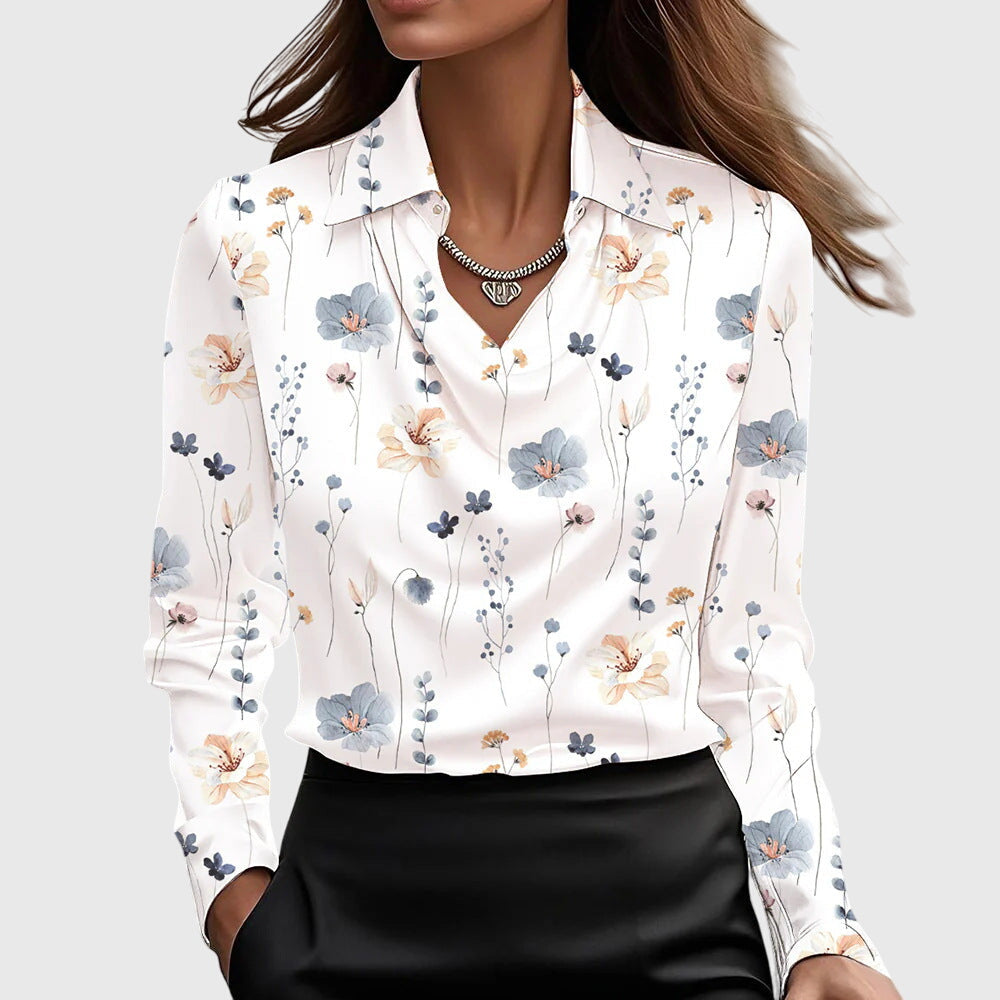 Valentina™ | Lustrous Pleated Blouse