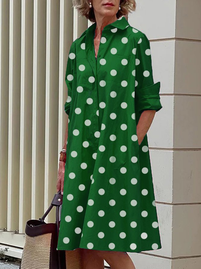 Liane™ | Elegant Floral Shirt Dress