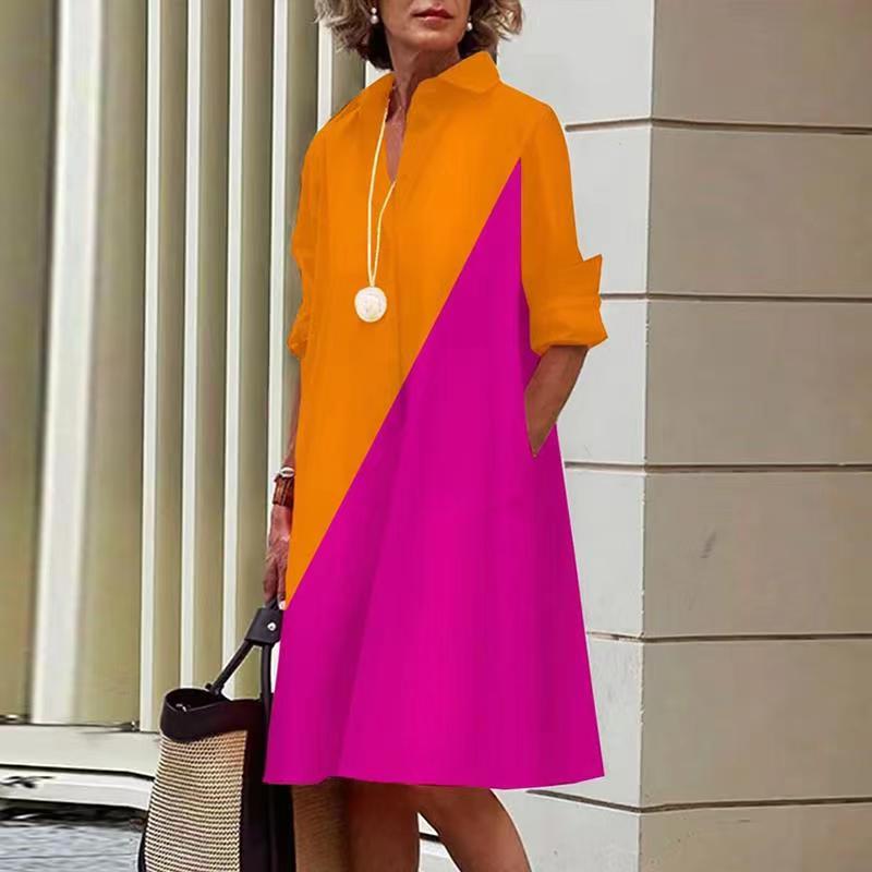 Liane™ | Elegant Floral Shirt Dress