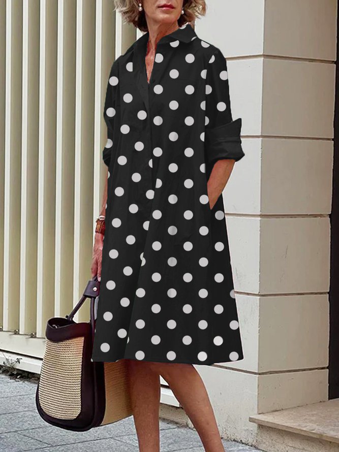 Liane™ | Elegant Floral Shirt Dress