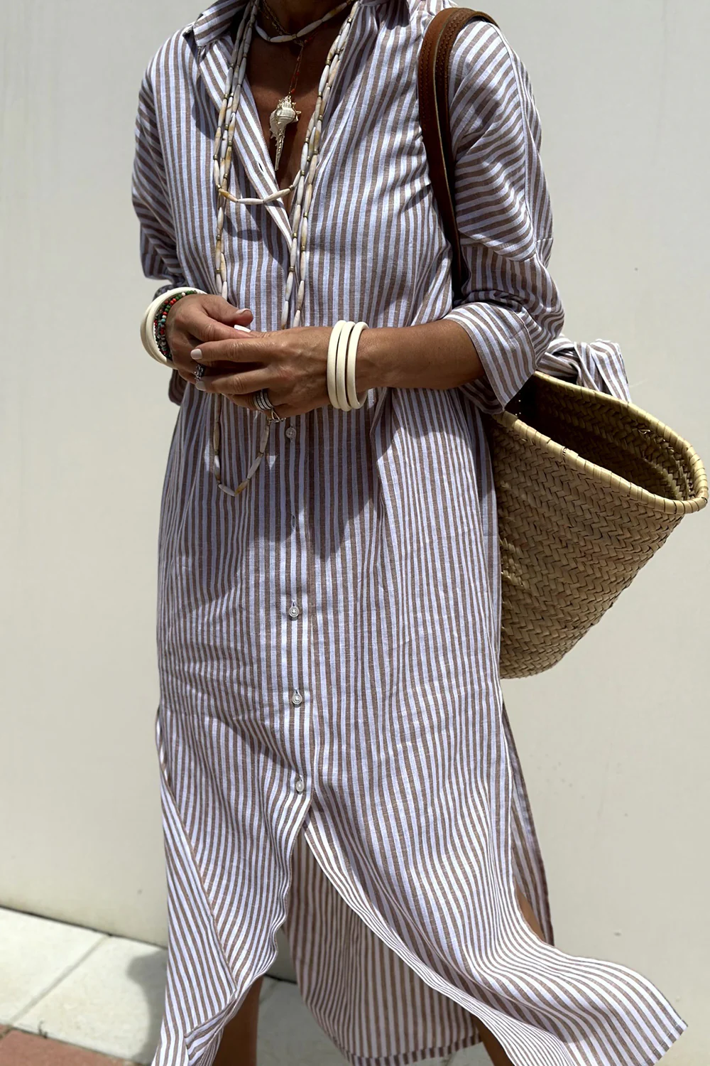 Elyra™ | Elegant Dress with Belt and Subtle Shine