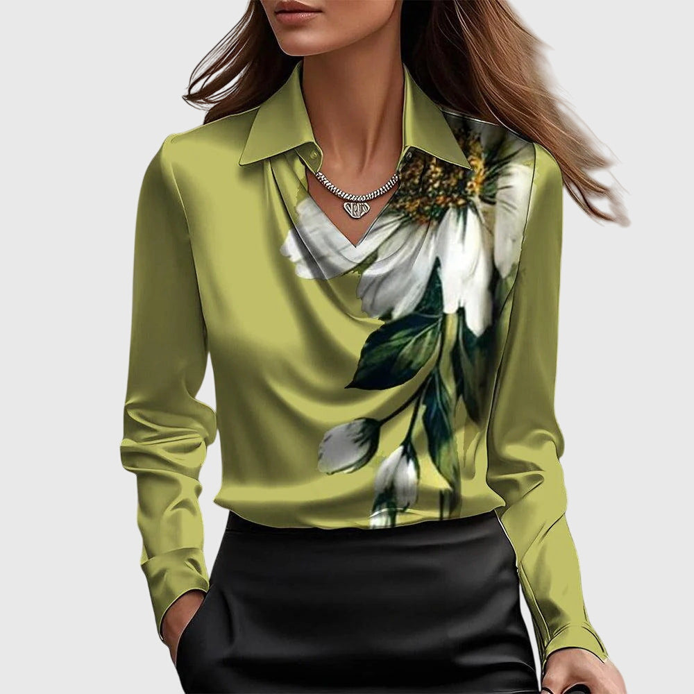 Valentina™ | Lustrous Pleated Blouse
