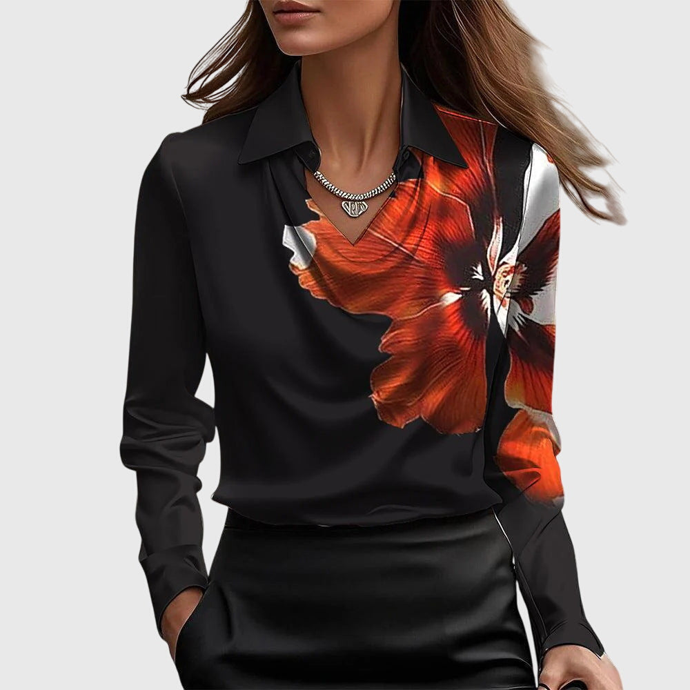 Valentina™ | Lustrous Pleated Blouse